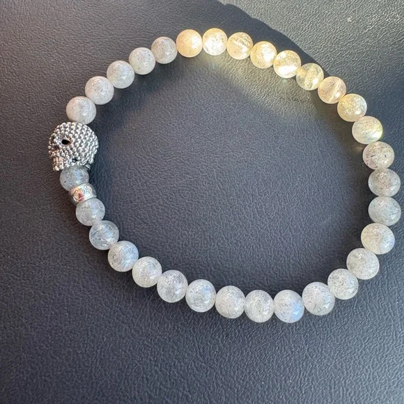 NEW LAGOS Anthem Snowflake Obsidian Skull Bead Bracelet New - Picture 3 of 6